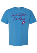 Philadelphia Phillies Womens Classic T-Shirt - Light Blue