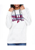 Philadelphia Phillies Womens French Terry Hooded Sweatshirt - White