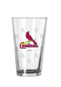 St Louis Cardinals 16oz Satin Etch Pint Glass