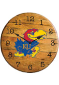 Kansas Jayhawks Team Logo Wall Clock