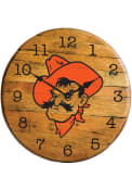 Oklahoma State Cowboys Team Logo Wall Clock