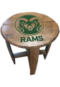 Colorado State Rams Team Logo Brown End Table