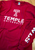 Temple Owls Cardinal Big Logo Tee