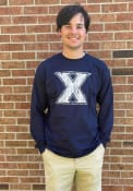 Xavier Musketeers Navy Blue Arch Mascot Tee