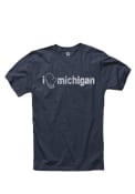 Michigan Navy Blue I Mitten Short Sleeve T Shirt