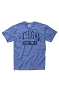 Michigan Blue Establish Date Arch Short Sleeve T Shirt