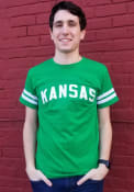 Kansas Jayhawks Green Sleeve Stripe Fashion Tee