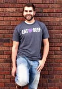 K-State Wildcats Grey Eat Beef Fashion Tee