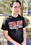 Central Missouri Mules Black Equipped Basketball Tee