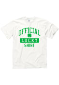 St Patrick's Day White Official Lucky Short Sleeve T Shirt