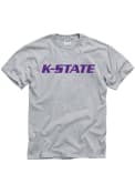 K-State Wildcats Grey Rally Loud T Shirt