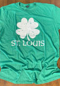 St Louis Green Splatter Shamrock Short Sleeve T Shirt