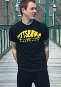Pittsburgh Black Wordmark Bridge Short Sleeve T Shirt