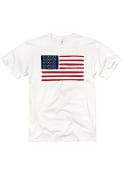 Americana White USA Flag Short Sleeve T Shirt