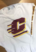 Central Michigan Chippewas Big Logo T Shirt - White