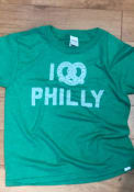 Philadelphia Youth Kelly Green I Pretzel Philly Short Sleeve T Shirt