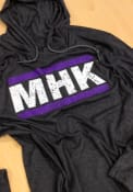 Manhattan Dark Grey MHK Block Long Sleeve T Shirt Hood
