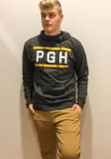 Pittsburgh Dark Grey PGH Block Long Sleeve Hood Sweatshirt