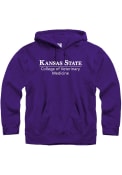 Purple Mens K-State Wildcats College Hooded Sweatshirt