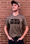 Manhattan Olive Green MHK State Shape Short Sleeve T Shirt