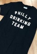 Philadelphia Black Drinking Team Short Sleeve T Shirt