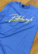 Pittsburgh Blue Flashdance Short Sleeve T Shirt