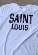 St Louis White Wordmark Arch Short Sleeve T Shirt