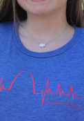 St Louis Blue Arch Heartbeat Short Sleeve T Shirt
