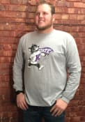 K-State Wildcats Grey Distressed Tee