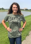Dayton Olive Green Wordmark Short Sleeve T Shirt