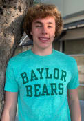 Baylor Bears Snow Heather Team Name T Shirt - Green