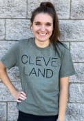 Cleveland Heather City Green Disconnected Short Sleeve T Shirt