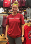 Temple Owls Temple Made T Shirt - Cardinal