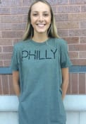 Philadelphia Olive Green Disconnected Short Sleeve T Shirt