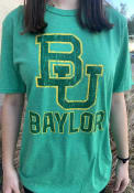 Baylor Bears Big Logo Distress T Shirt - Green