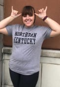 Northern Kentucky Norse Snow Heather Team Name T Shirt - Grey