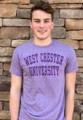 West Chester Golden Rams Snow Heather Team Name T Shirt - Purple