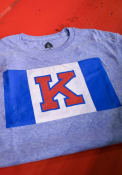 Kansas Jayhawks Blue Flag Fashion Tee