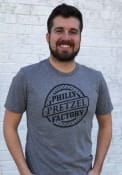 Philly Pretzel Factory Graphite Logo Short Sleeve T Shirt