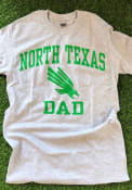 North Texas Mean Green Dad Graphic T Shirt - Grey