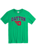 Dayton Flyers Arch Mascot T Shirt - Green