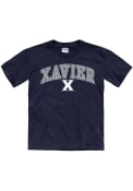 Xavier Musketeers Youth Arch Mascot T-Shirt - Navy Blue