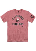 Pittsburgh Crawfords Rally Arch Graphic Fashion T Shirt - Red