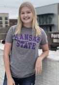 K-State Wildcats Arch Name T Shirt - Charcoal