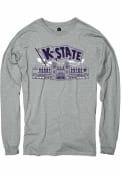Rally Mens Grey K-State Wildcats Snyder Family Stadium Fashion T Shirt