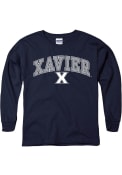 Xavier Musketeers Youth Arch Mascot T-Shirt - Navy Blue