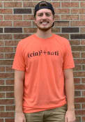 Cincinnati Heather Orange Equation Short Sleeve T-Shirt