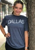 Dallas Heather Navy Disconnected Short Sleeve T-Shirt