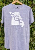 Springfield Denim Snow Heather SGF State Shape Short Sleeve T-Shirt