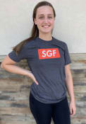 Springfield Heather Dark Grey SGF Boxy Short Sleeve T-Shirt